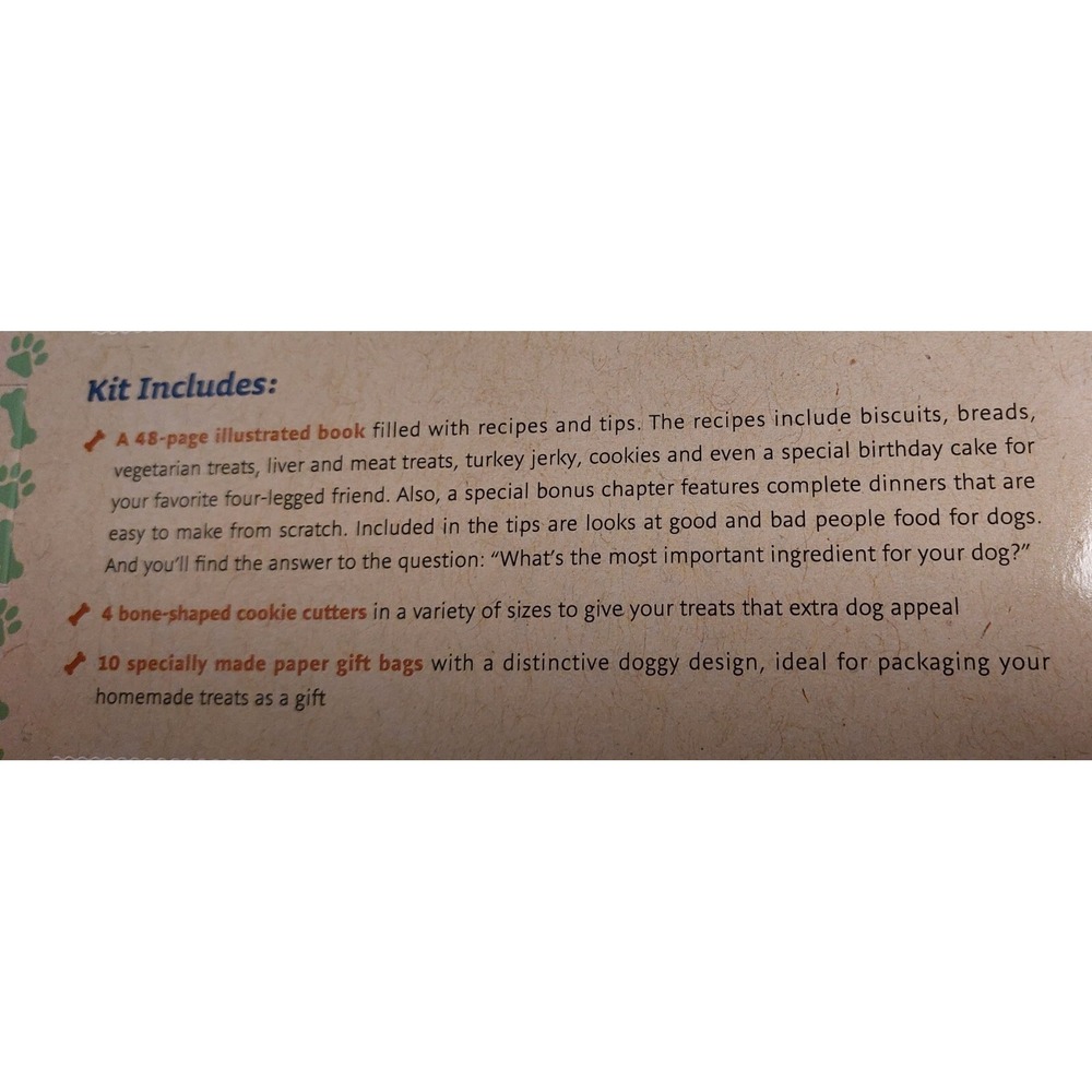 LOT 2 NEW Mud Puddle Make Your Own Organic Dog Treats Book Kits Incl Gift Bags - Picture 3 of 6